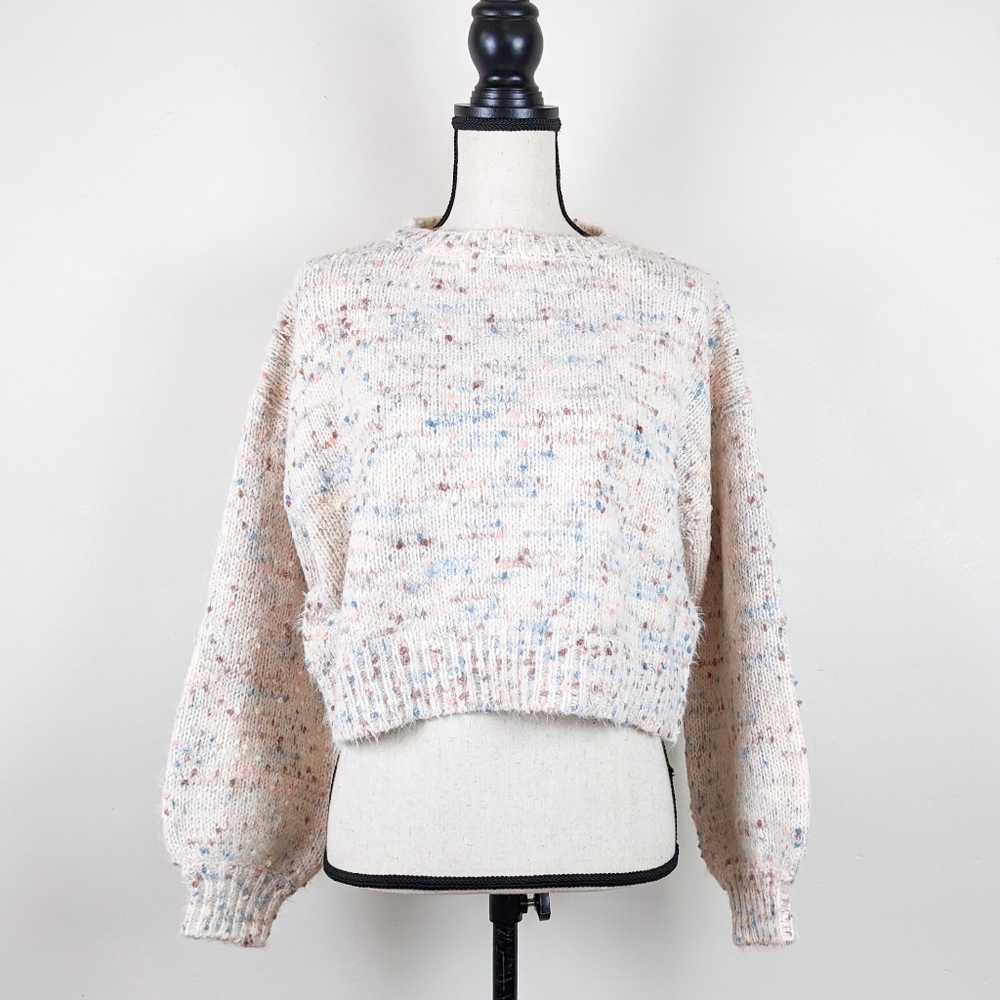 🦋LAST🦋 NWT Storia Speckled Fuzzy Sweater, Size Small